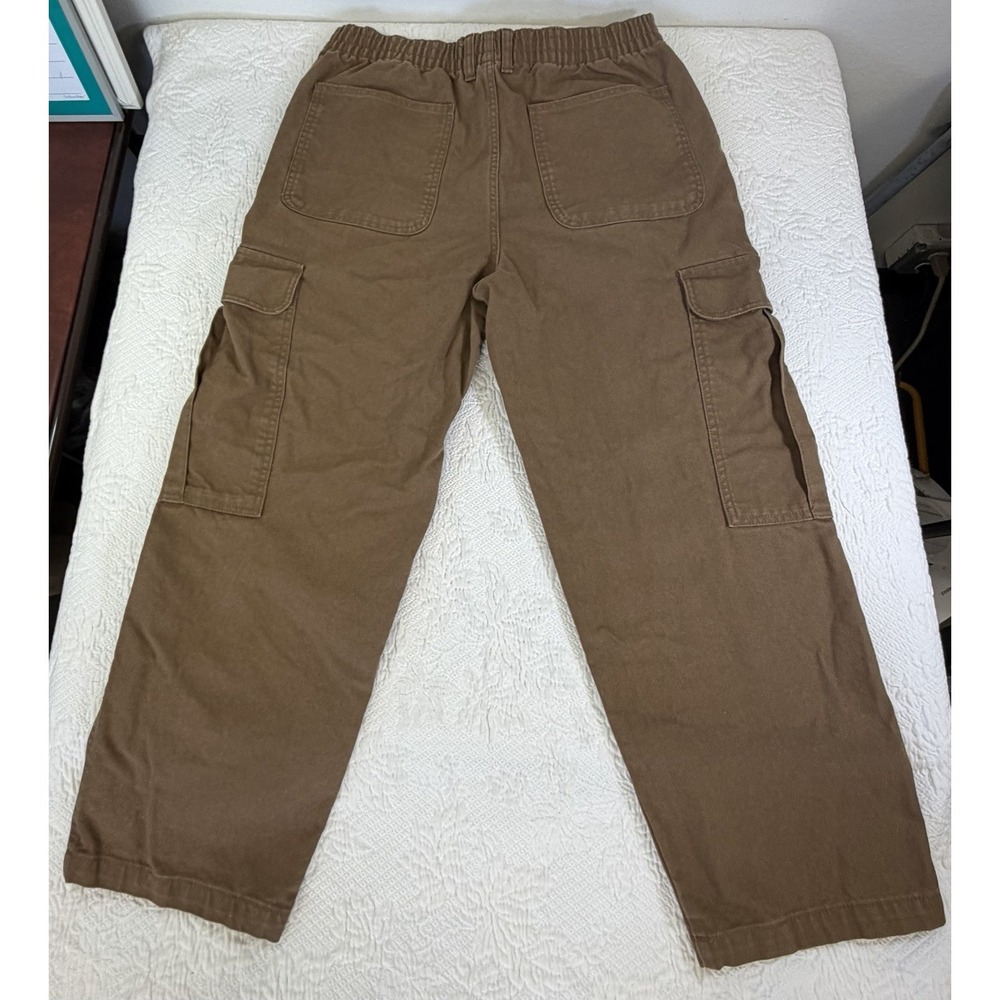 Vans Pants Womens Size XL Canvas Sidewalk Pant Cargo Loose Baggy Twill-Skater - Picture 2 of 9